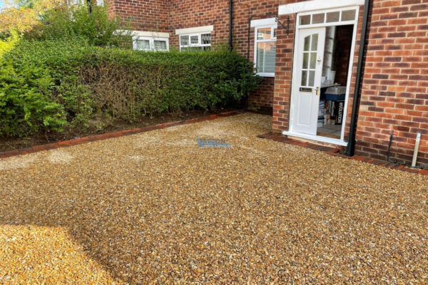 Gravelled Driveway with Brick Borderline and Dropped Kerb in Poynton Cheshire 5.jpeg