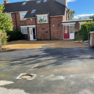 Gravelled Driveway with Brick Borderline and Dropped Kerb in Poynton,&hellip;