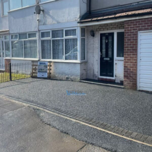 Tarmac Driveway with Charcoal Paved Borderline and Step in Denton,&hellip;