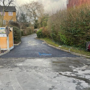 Tarmac Driveway with New Panel Fencing in Bramhall, Stockport