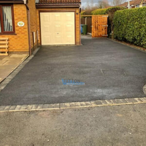 Tarmac Driveway with Paved Borderline in Stockport